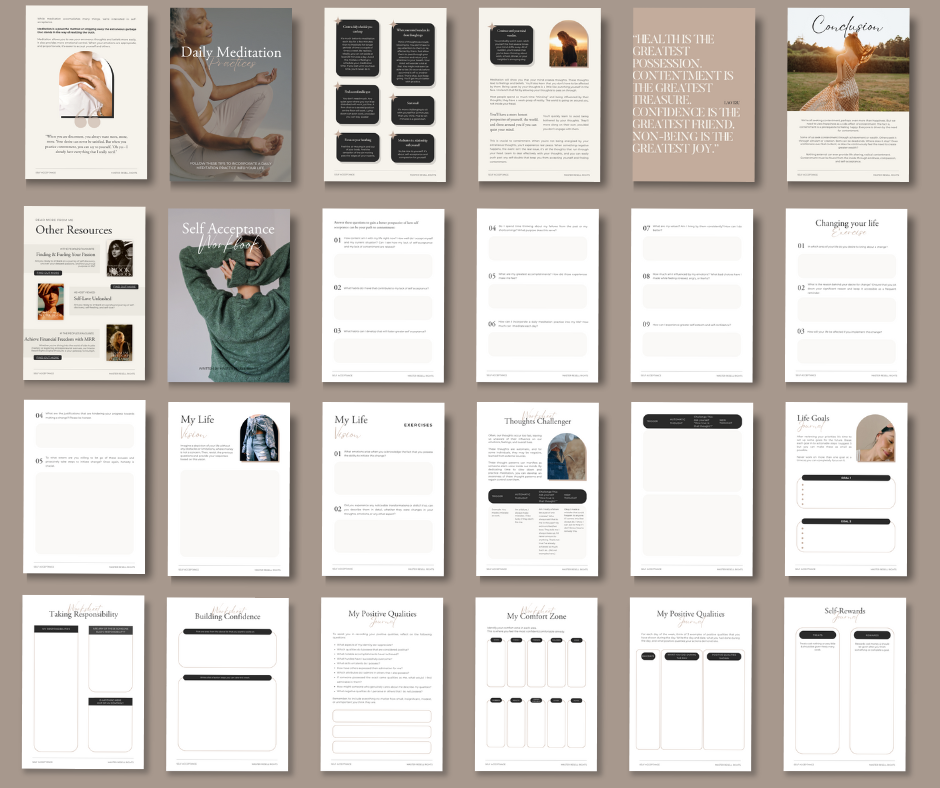 Self Acceptance eBook & WorkBook