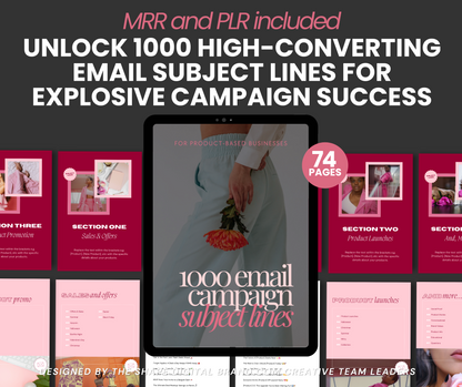 Unlock 1000 High-Converting Email Subject Lines for Explosive Campaign Success