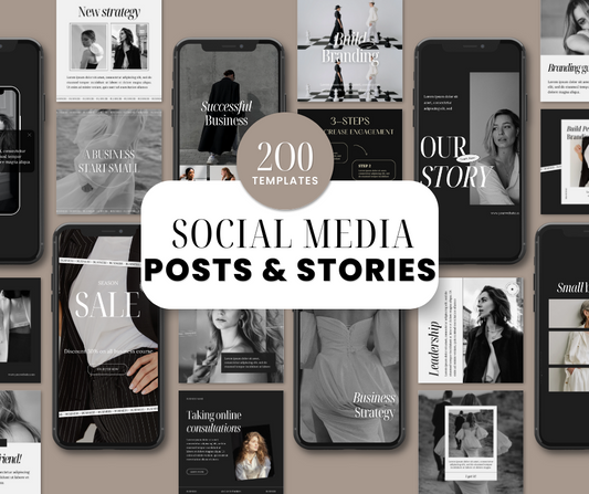 200 Business Social Media Design Instagram Bundle